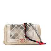 シャネル ココマーク グラフィティ アクト2 チェーン ショルダーバッグ ベージュ キャンバス レディース CHANEL 【中古】